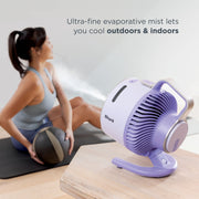 Shark Portable Misting Fan & Ninja 36 Can Backpack Cooler Bundle
