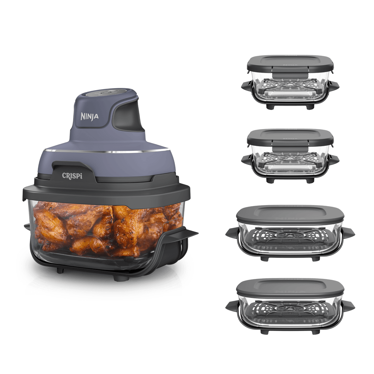 Ninja Crispi Glass Air Fryer with 5 Containers