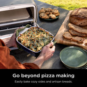 Ninja Artisan™ 5-in-1 Portable Pizza Oven in Blue and Gold