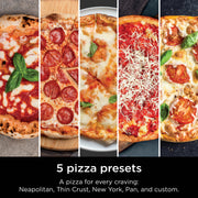 Ninja Artisan™ 5-in-1 Portable Pizza Oven in Blue and Gold